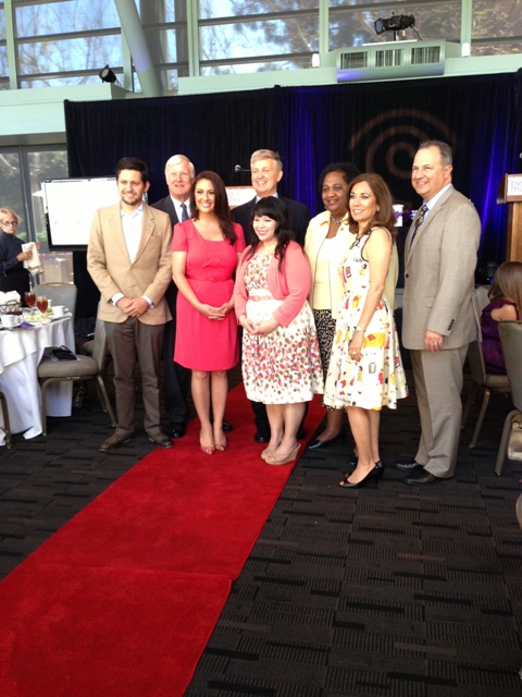 Best Moms judges and VIPs. Pictured (L to R) Adrian Granda City of San Diego Council President Todd Gloria's Office, San Diego County Board of Supervisors Chairman Greg Cox, NBC 7/39 Jodi Kodesh, Supervisor Dave Roberts, TWC Pam Pantua, 79th District Assembly Member Shirley Weber, Past Best Moms winner and co-host Suzette Valle, and Government Relations Sr. Director Jose Gabaldon. 