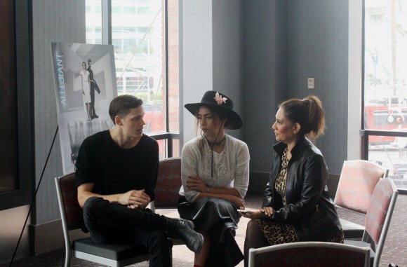 Bill Skarsgard and Nadia Hilker of "Allegiant" with Suzette Valle.