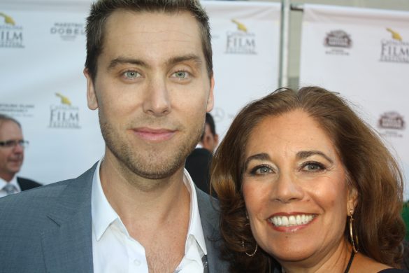 Lance Bass and Suzette Valle at the Catalina Film Festival