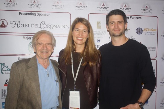 Far Right: James Lafferty and Autumn McAlpin writer of "Waffle Street" Photo S. Valle