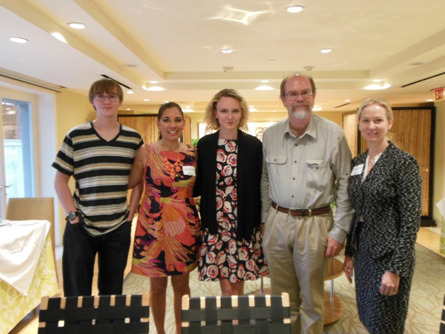 L to R: Gray Jr. Suzette Valle, Catherine Allen and Theo Gray of Touch Press, and Diana Longarzo, Disney Senior Producer. Photo S. Valle