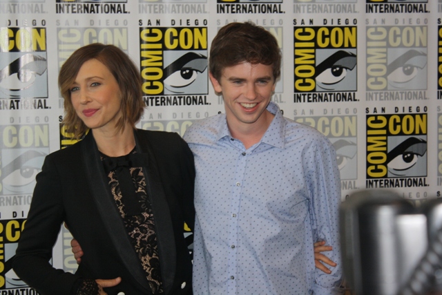 Bates Motel at Comic-Con 2014 Vera Farmiga and Freddie Highmore Photo S. Valle