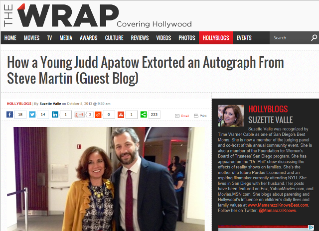 Judd Apatow and Suzette Valle