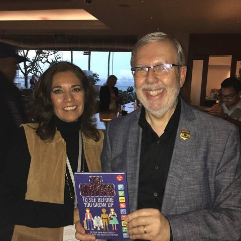 Leonard Maltin and Suzette Valle. Maltin owns 101 Movies. Photo S. Valle at CIFF