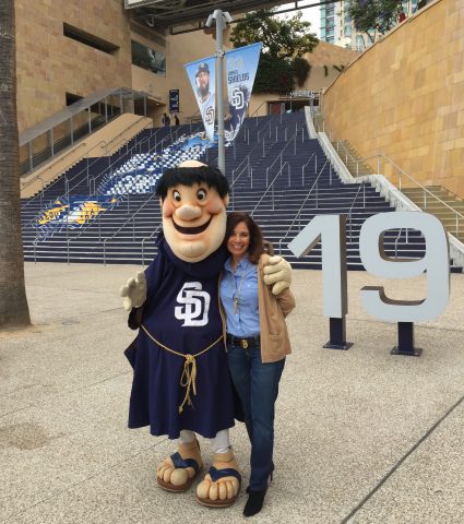 San Diego Padres Friar and Suzette Valle