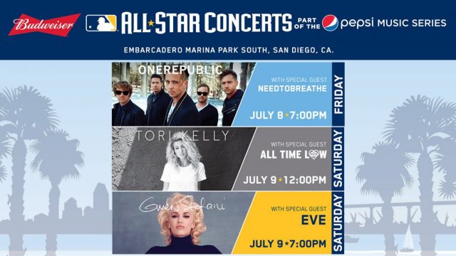 MLB Concert Line Up