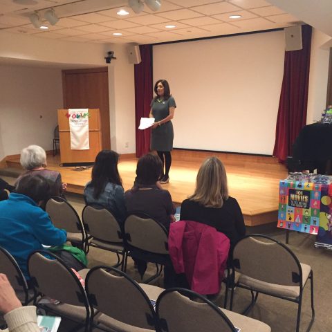 Author Suzette Valle Speaking to New Canaan Library Members