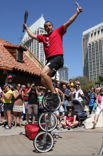 Buskers Festival or Street Performers at Seaport Village. Photo courtesy of Seaport Village