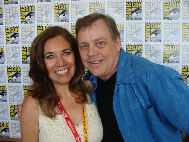 Suzette Valle  Mark Hamill of Star Wars at Comic-Con 2013